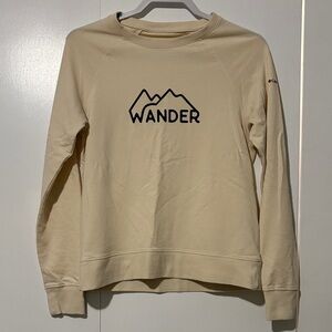 Columbia Cream Long Sleeve Sweatshirt